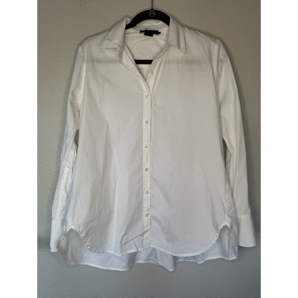 HATCH White Button Down Shirt Womens Maternity Oversized Long Sleeve 97% Cotton - Picture 3 of 9